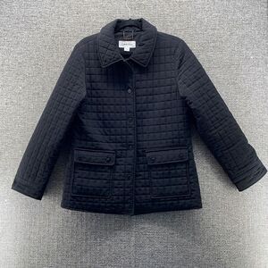 Calvin‎ Klein Jacket Womens Medium Black Puffer Chore Coat Pockets Minimalist